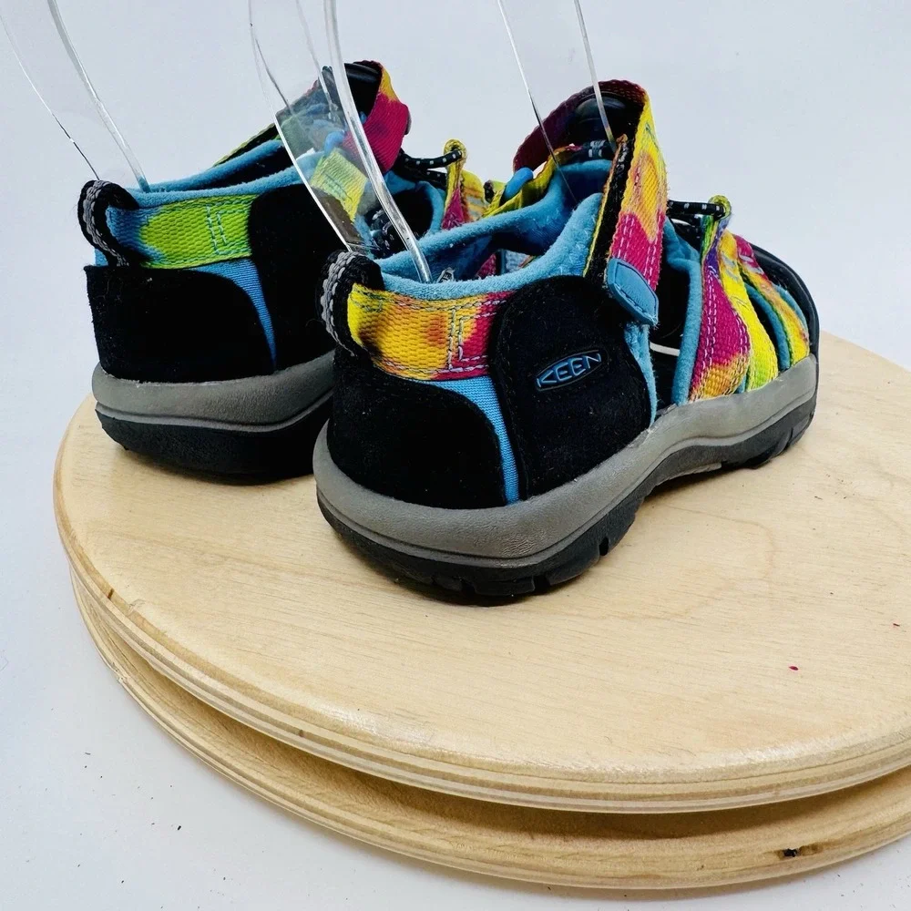 Keen Newport H2 Little Kids Sz 11 Rainbow Tie Dye Hiking Waterproof Sandals Shoe
